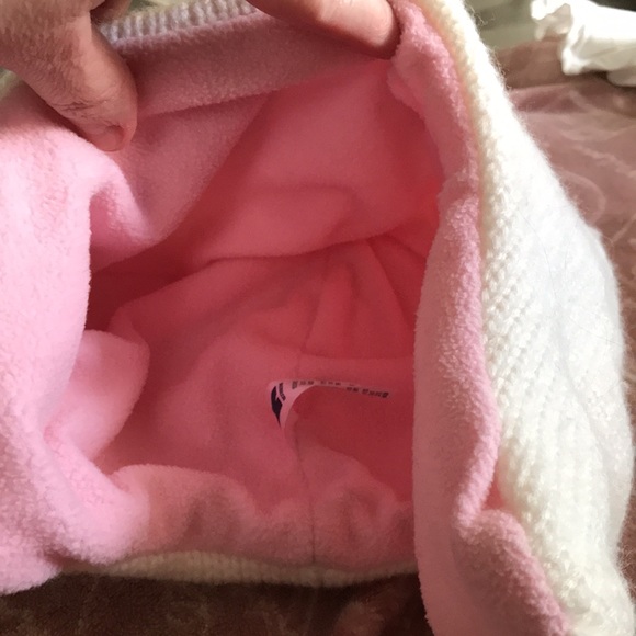 K ACCESSORIES UNICORN BEANIE PINK AND WHITE - Picture 2 of 5